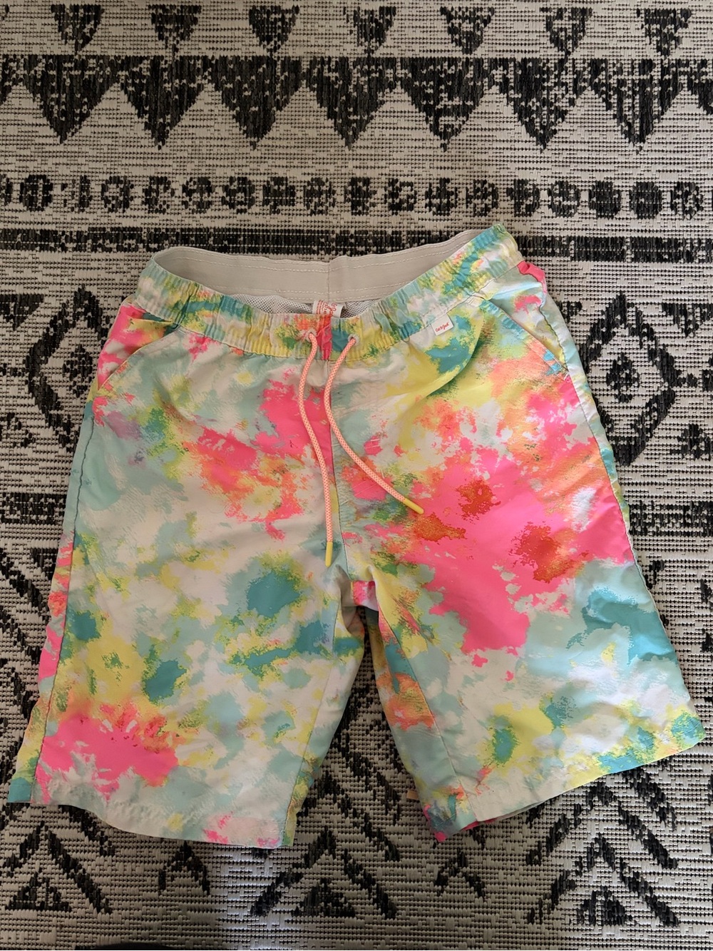 Cat & Jack Boys Pastel Tie-Dye Shorts - Pink, Blue, Yellow, Green